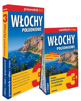 Produktbild von Włochy południowe 3w1: przewodnik + atlas + mapa