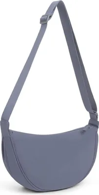Produktbild von Damen Halbmond Crossbody Schultertasche Blau 31x16x9cm Umhängetasche
