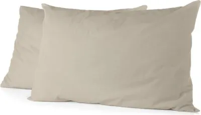 Immagine prodotto di Set di 2 federe – – HP72085 – microfibra 82 g – 50 x 70 cm – beige avorio