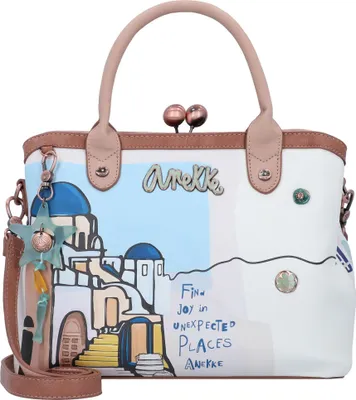 Produktbild von Anekke Kurzgriff Tasche Sunrise 34741-061 hellbeige/blau