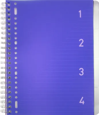 Obrázok produktu pre kangaro K-58381 kangaro vysokoškolský blok 4v1, DIN A4, 100 listov, linkovaný, modrý