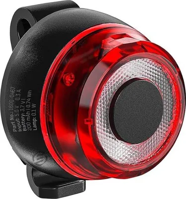 Obrázok produktu pre LED zadné svetlo na bicykel – 12 V – čierne – zadné svetlo na bicykel – zadné svetlo na bicykel s LED