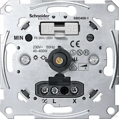 Produktbild von Scneider Elso DIMMER-EINSATZ PHASENANSCHNITT DRUCKAUS-WECHSELSCHALTER 40-400W ELG174111
