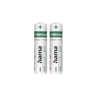 Produktbild von NiMH-Akkus, AAA Micro, 700 mAh 1,2V, 2 Stück (00223525)