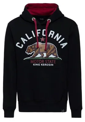Zdjęcie produktu dla Bluza z kapturem King Kerosene "California State" czarna XXL