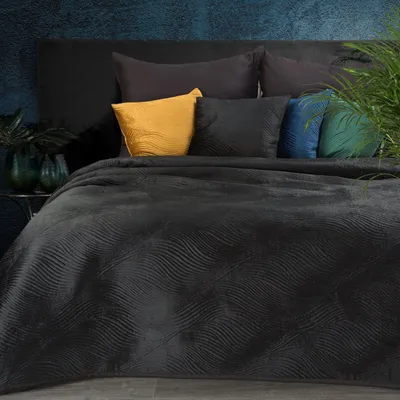 Produktbild von Tagesdecke RIA5 schwarz 170x210 cm schwarz