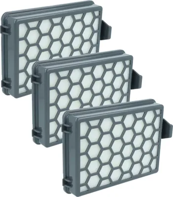 Produktbild von vhbw 3 Staubsaugerfilter kompatibel mit Kärcher 1.198-105.0, VC 2, VC2 Premium Staubsauger - HEPA-Filter Grau Weiß