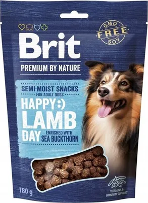 Produktbild von BRIT Premium Dog Snack Lamm mit Sanddorn – Hundesnack – 180 g