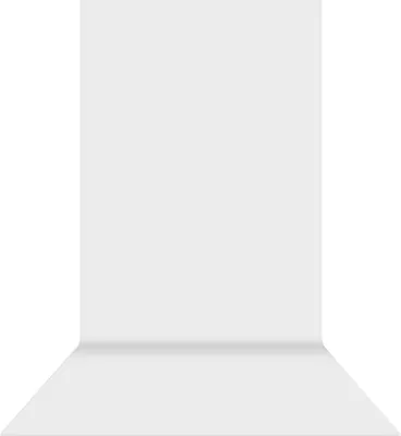 Immagine prodotto di 1,6 x 5 m/5 x 16 piedi Sfondo per studio fotografico in tessuto non tessuto, monocolore, bianco