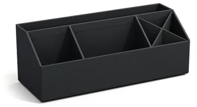 Imagen del producto de Organizador de escritorio BIGSO ELISA – Caja de almacenamiento con 4 compartimentos – Para escritorio