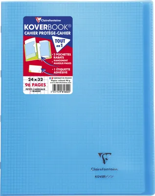Produktbild von Clairefontaine 10x Heft 24x32cm 48 Blatt kariert 5/5 - Blau 981602C