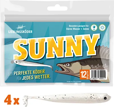 Produktbild von Lieblingsköder Gummifisch Zanderköder (12,5 cm, Sunny) Farbe: Sunny