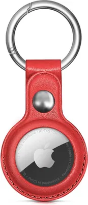Produktbild von Schlüsselanhänger für Apple AirTags Hülle für airTag in verschiedenen Farben – Rot
