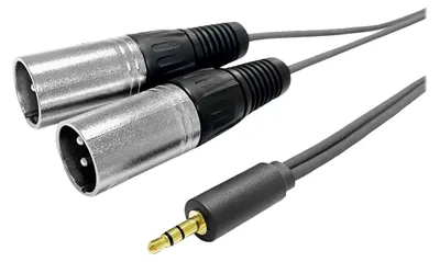 Imagen del producto de Vivolink PROMJXLRS15, 3.5 mm, conector macho, XLR, conector macho, 15 metros, color