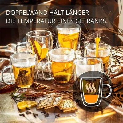Produktbild von Famanu Teeglas-Set – – Gläser für Kaffee, 6 Stück