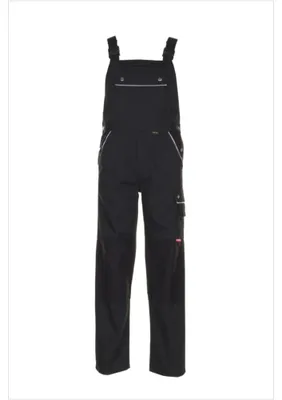 Produktbild von Planam Canvas 320 Latzhose schwarz/schwarz Gr. 64, 2134064