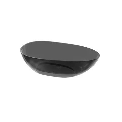 Produktbild von LAVITA Freistehende Badewanne Quenn Black 1700 Harz 170x85x59 cm| Badewannen Oval Form | Moderne | Harz-Wanne Freistehend 2 Personen | 322 L | Antimikrobielle Beschichtung | Schwarz
