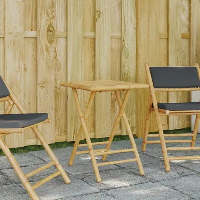 Produktbild von ZMH Gartentisch Klappbar 55x55x75 cm Bambus