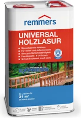 Produktbild von Remmers Aidol Universal Holzlasur auf Wasserbasis, Nussbaumr  5 l