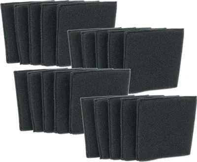 Produktbild von vhbw 20x Staubsaugerfilter kompatibel mit Einhell TE-VC 3080 SACL, 4090 SACL, 5090 SACL Staubsauger - Schaumstofffilter Schwarz