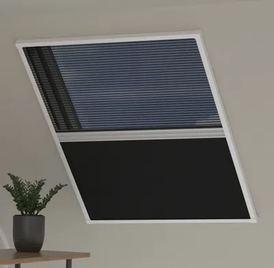 Produktbild von Cocoon Home Dachfenster 100x160 - Schwarz mit schwarzem Insektenschutz