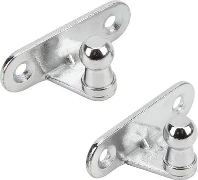 Produktbild von 2 Stück Gasdruckfeder-Montagehalterung 10 mm Kugelbolzen Metall Universal Multi Fit für Motorkoffer