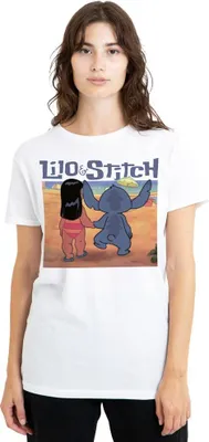 Obrázok produktu pre Lilo & Stitch - Tričko "Into The Sunset" pre ženy TV25248 (XXL) (Biela)
