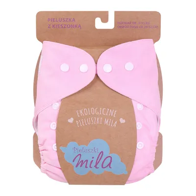 Produktbild von Wiederverwendbare Windelhose mit Beutel - Rosa