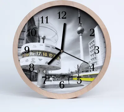 Produktbild von Holzuhr 20fi cm wanduhr - Berlin City