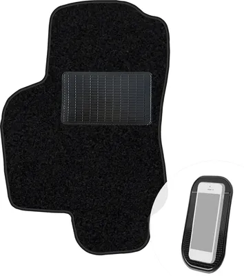 Produktbild von moto-MOLTICO Fahrer Fußmatte Auto Velours Fahrerseite Autoteppiche Schwarz Fahrermatte 1-teilig passend für Opel Astra G 1998-2004