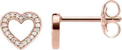 Produktbild von Thomas Sabo Ohrstecker "Herz" Silber rosé-vergoldet Zirkonia