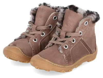 Immagine prodotto di Stivaletti invernali per bambini Pepino modello ELIA, color marrone, in pelle, taglia 26