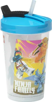 Immagine prodotto di Room Copenhagen LEGO Mug with Straw Ninjago Classic Black (black/red, 500ml)