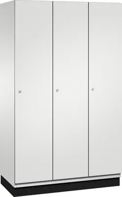 Produktbild von C+P Umkleidespind 4510032S10018 Sockel 3Abteile B1200mm lgr/lgr