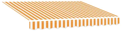 Produktbild von Ersatzstoff für Markise Orange und Weiß 350x250 cm Polyester