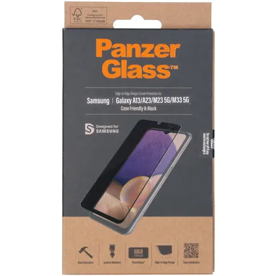 Obrázek produktu pro PanzerGlass ® Screen Protector Samsung Galaxy A13 | A23 | A23 5G | M13 | M23 5G | M33 5G, Samsung, Samsung - Galaxy A13, Samsung - Galaxy M23 5G, Samsung - Galaxy M33 5G, Samsung - Galaxy A23,..., Aplikace nasucho, Odolné proti poškrábání, Odolný proti nárazům, Průhledná, 1 kusů