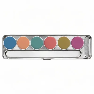 Zdjęcie produktu dla Kryolan aquacolor interferenz duochrome paleta  6 kolorów