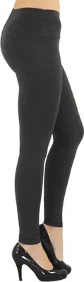 Zdjęcie produktu dla Legginsy damskie długie z wysoką talią ciemnoszare XXL