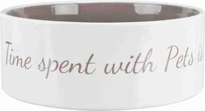 Produktbild von TRIXIE Keramiknapf Pet's Home - creme/taupe - 1,4 l/ø 20 cm