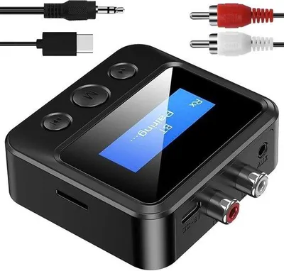 Produktbild von Bluetooth 5.3 Empfänger/Sender – 2-in-1 kabelloser Audio-Adapter mit geringer Latenz – 3,5 mm AUX, optisch, RCA für Fernseher und Stereoanlagen