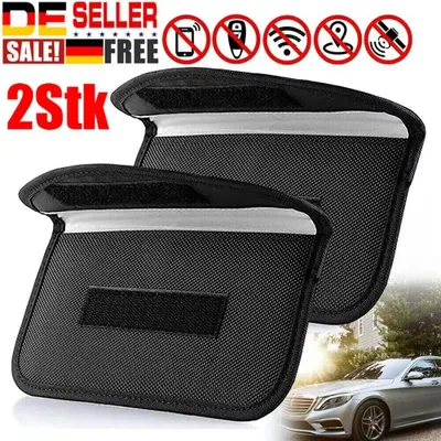 Produktbild von 2x RFID Strahlenschutz-Tasche Handy Schutzhülle No-Signal Funk Stop Smartphone