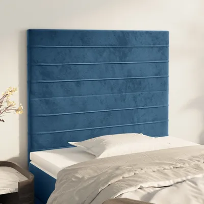 Produktbild von PUEAZU Kopfteil Dunkelblau 80x5x118/128 cm Samt - Kopfteile &6174