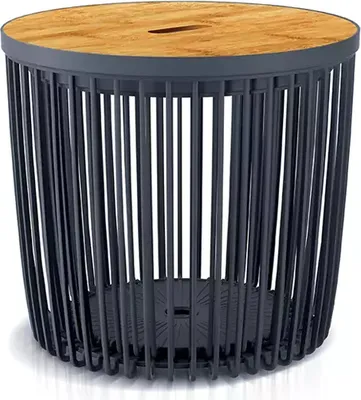 Produktbild von nabbi Universalkorb aus Kunststoff mit Deckel (2 Stück) ICLU2TS 25/35 l - Anthrazit