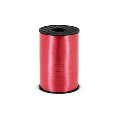 Zdjęcie produktu dla Wstążka plastikowa, czerwony, 5mm/225m