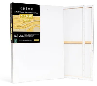 Obrázok produktu pre Sada 4 plátien na maľbu, 60x80 cm, gramáž 380 g/m²