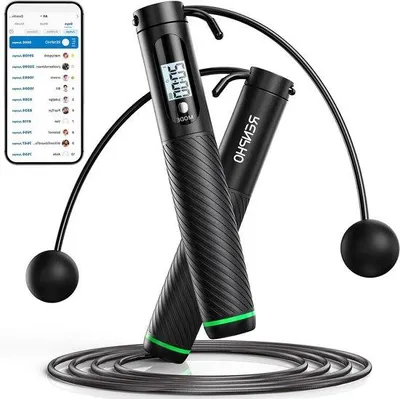 Produktbild von Anpassbares Springseil mit Zähler und Fitnessanalyse