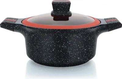 Zdjęcie produktu dla Herzberg HG-RSCAS32: Zapiekanka z powłoką granitową i szklaną pokrywką ? 32 cm