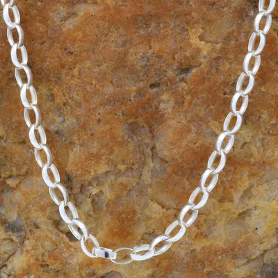 Produktbild von Silberkette Erbskette Länge 45cm - Breite 2,4mm - 925 Silber