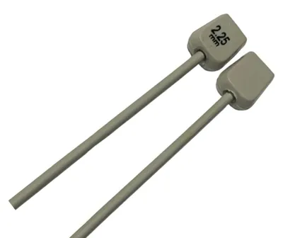 Stricknadeln 25 cm Aluminium 2er-Pack 2,25 mm Einzelspitze