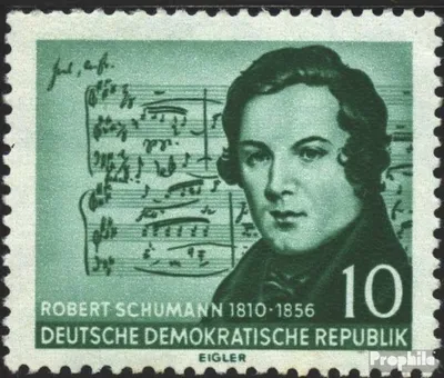 Produktbild von Briefmarken DDR 1956 Mi 541 postfrisch 100.Todestag von Schumann